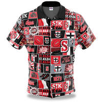 St Kilda Saints Pop Art Button Up Shirt