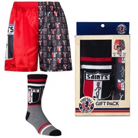 Image of St Kilda Saints Mens Boxer Shorts & Socks Set