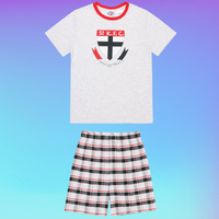 St Kilda Saints Youths Check PJ Set