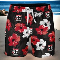 St Kilda Saints Aloha Hawaiian Swim Shorts