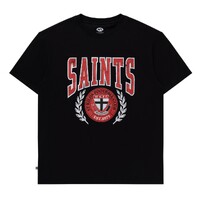 St Kilda Saints Mens Arch Graphic Tee Black