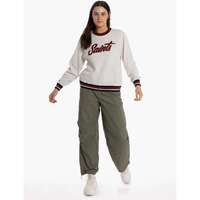 St Kilda Saints Womens Script Crew Top