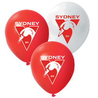 Image of Sydney Swans Printed Balloons