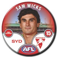 Sydney Swans 2025 Player Pin Badge - WICKS