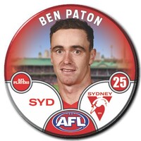 Sydney Swans 2025 Player Pin Badge - PATON