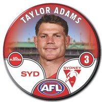 Sydney Swans 2025 Player Pin Badge - ADAMS