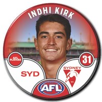 Sydney Swans 2025 Player Pin Badge - KIRK