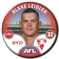 Sydney Swans 2025 Player Pin Badge - LEIDLER