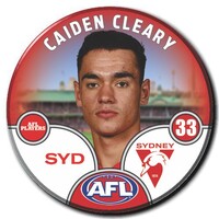 Sydney Swans 2025 Player Pin Badge - CLEARY