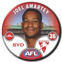 Sydney Swans 2025 Player Pin Badge - AMARTEY