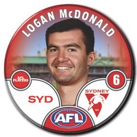 Sydney Swans 2025 Player Pin Badge - MCDONALD