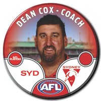 Sydney Swans 2025 Coach Pin Badge - COX