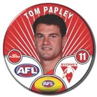 Sydney Swans 2026 Player Pin Badge - PAPLEY