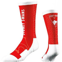 Image of Sydney Swans Strideline Wordmark Socks