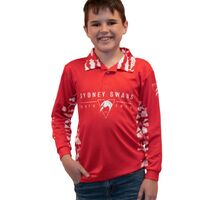 Sydney Swans Youths Reef Runner Collared Fishing Shirt
