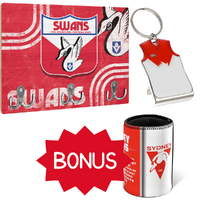 Sydney Swans Key Rack & Key Ring Bundle