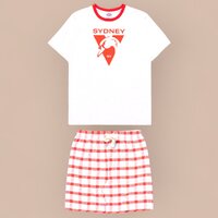 Sydney Swans Mens Check PJ Set