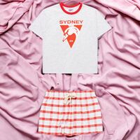 Sydney Swans Womens Check PJ Set