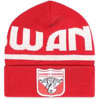 Sydney Swans Merino Wool Throwback Beanie