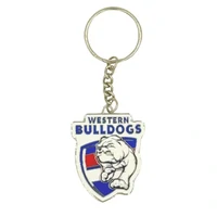 Image of Western Bulldogs Logo Metal Keyring