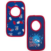 Image of Western Bulldogs Babies Bibs 2 Pack