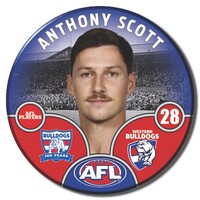 Western Bulldogs 2025 Player Pin Badge - SCOTT