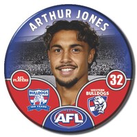 Western Bulldogs 2025 Player Pin Badge - JONES, A