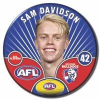 Western Bulldogs 2026 Player Pin Badge - DAVIDSON