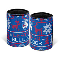 Western Bulldogs Xmas Stubby Holder