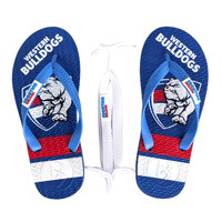 Western Bulldogs Kids Boomerangz Thongs w/extra Straps