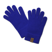 Western Bulldogs Adults Plain Coloured Woollen Gloves