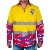 Western Bulldogs Camo Hi-Vis Work Shirt