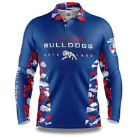 Western Bulldogs Adults Reef Runner Collared Fishing Shirt