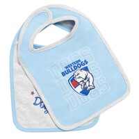 Image of Western Bulldogs Baby 2-Pack Bibs