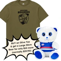 Western Bulldogs Olive Tee Discount Deal