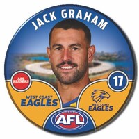 West Coast Eagles 2025 Player Pin Badge - GRAHAM