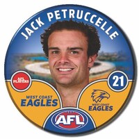 West Coast Eagles 2025 Player Pin Badge - PETRUCCELLE