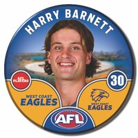West Coast Eagles 2025 Player Pin Badge - BARNETT