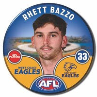West Coast Eagles 2025 Player Pin Badge - BAZZO