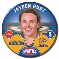West Coast Eagles 2025 Player Pin Badge - HUNT