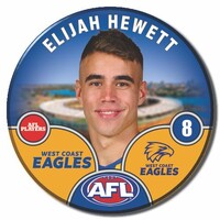 West Coast Eagles 2025 Player Pin Badge - HEWETT