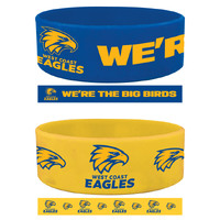 West Coast Eagles Set of 2 Wrist Bands