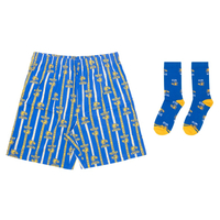 West Coast Eagles Boxer Shorts & Socks Gift Pack