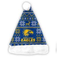 West Coast Eagles Xmas Santa Hat