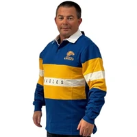 West Coast Eagles Mens Paneled Rugby Top