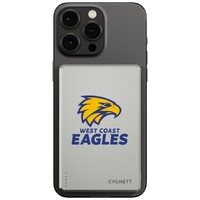 West Coast Eagles AFL Magnetic Wireless Power Bank
