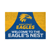 West Coast Eagles Printed Door Mat