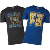 West Coast Eagles Mens Duo Pack T-Shirts