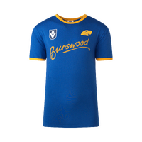 West Coast Eagles Mens BURSWOOD Royal Throwback Tee