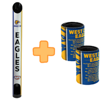 West Coast Eagles Stubby Holder Dispenser Bonus Pack